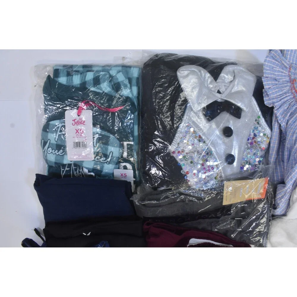 Wholesale Bulk Lot Of 14 Girls Size XS 4/5 Mixed Season Tops Bottoms Shorts